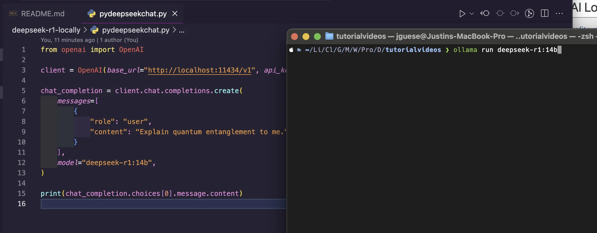 Run DeepSeek AI Locally on Your Mac! (Super Easy Setup)